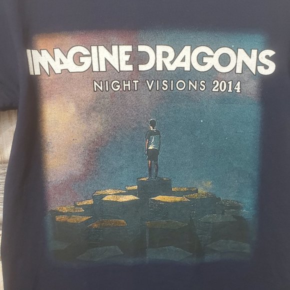 Imagine Dragons 2014 Night Visions Tour Shirt - Picture 1 of 5